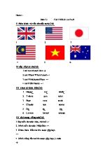 Bài tập Tiếng Anh 4 - Unit 2 Im from Japan